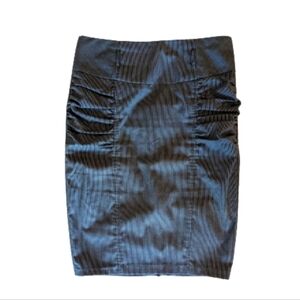 Simons Twik vintage Y2K grey pin stripe pencil skirt size large